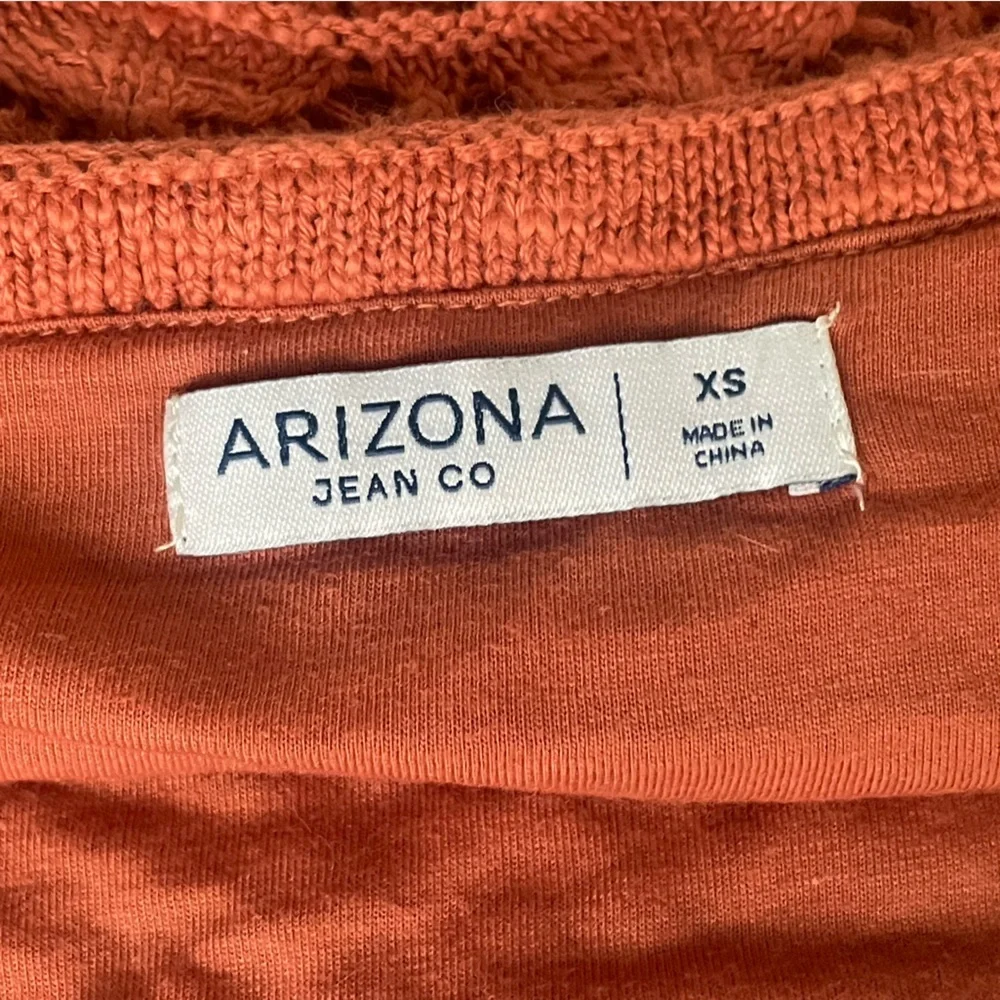 Arizona Jean Company Halter Top Summer Knit Cropped Stylish Rust Knit Halter Top